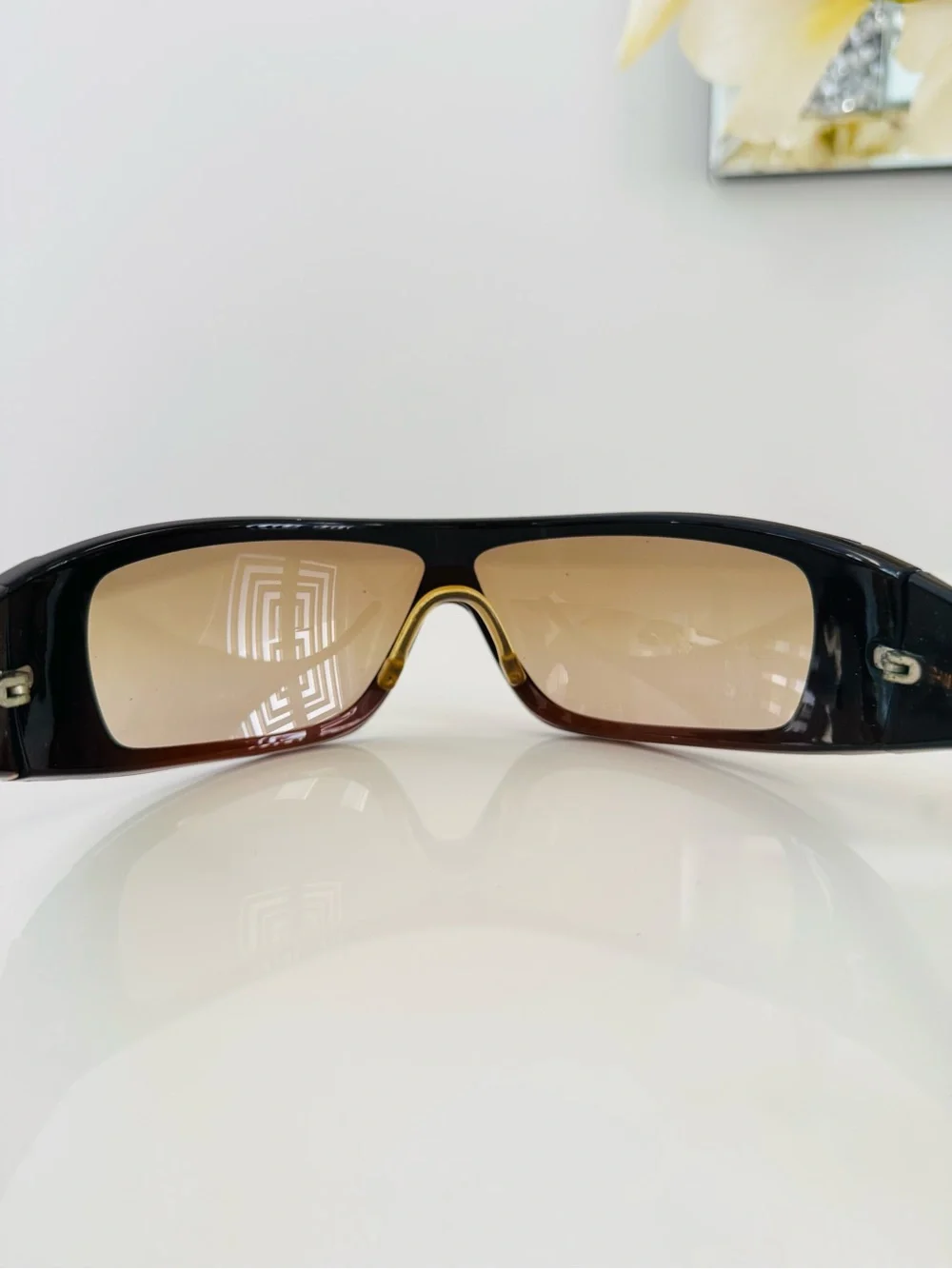 RARE🦋 Vintage CHANEL Vintage 5085 brown gold sunglasses - Picture 6 of 8